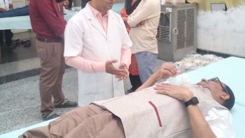 Mega Blood Donation Camp by Social Service Society and the National Service Scheme (NSS) of VSSUT in collaboration with VIMSAR