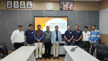 MOU Signing Ceremony with VSSUT Overseas(USA) Alumni Association on 30 Jan 2025 for Research Fellowship with Financial Assistance to PhD Scholars of VSSUT Burla