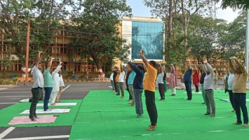 Early Morning Yoga and Pranayam Session for Faculty and Staff Members of VSSUT Burla on 03 May 2025(Saturday)