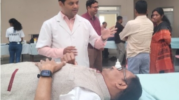 Mega Blood Donation Camp by Social Service Society and the National Service Scheme (NSS) of VSSUT in collaboration with VIMSAR